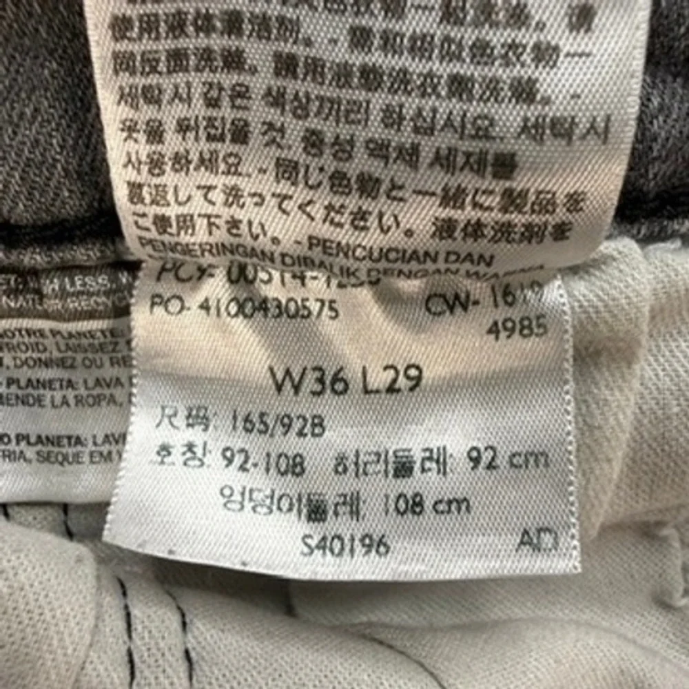 Levis 514 Denim Jeans Straight Fit 36x29 (FIT 33x27) Gray Stretch Casual Classic